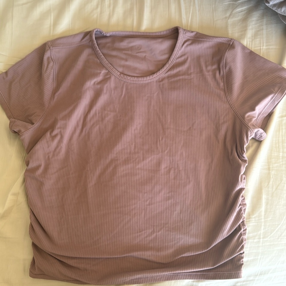 Lululemon All It Takes cropped ribbed t shirt *nulu